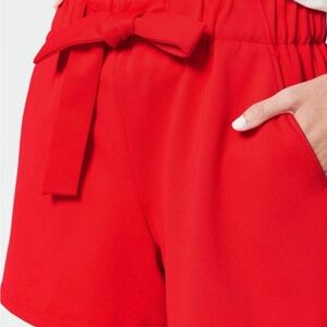 41 Hawthorn High Rise Ponte Shorts Red XL